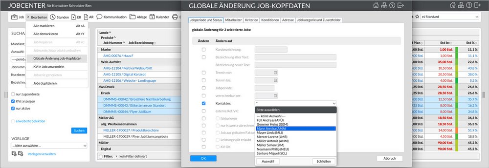 Screenshot globale Aenderung easyJOB im Agentursoftware-Guide