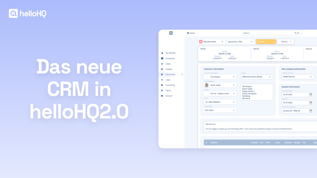 Illustration HelloHQ Update 2.0 CRM