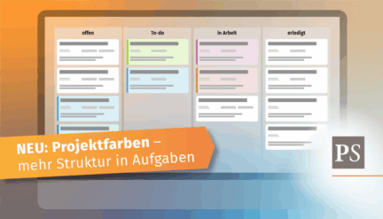 ProSonata News: Neu – Organisation durch Projektfarben